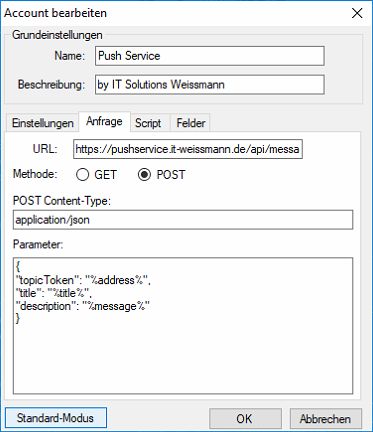 Account bearbeiten